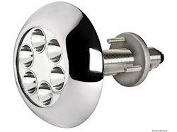 Faro subacqueo 6 LED bianchi, con prigionieri